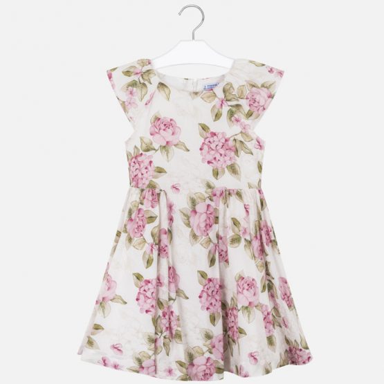 Vestito stampato fiori ragazza