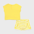 Completo shorts righe bimba Art 1229