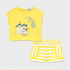Completo shorts righe bimba Art 1229