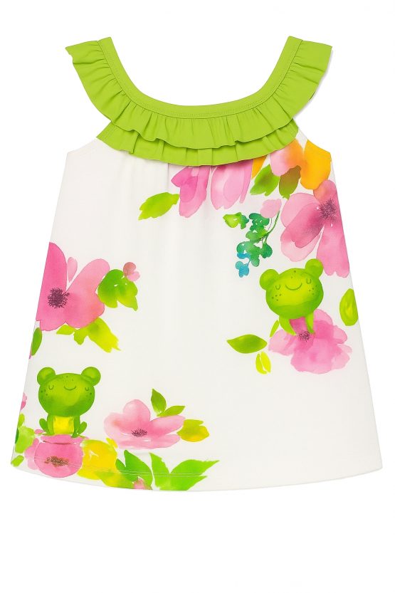 Abito bimba fiori e rane – COD 1992