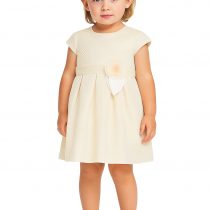 Abito bimba avorio con fiocco – COD 3912